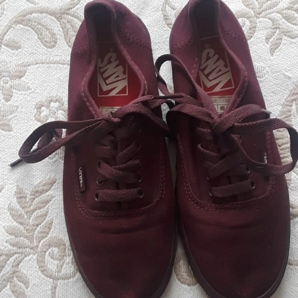 Burgundy Vans